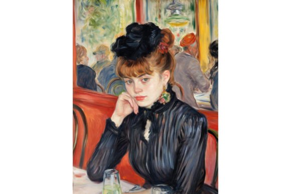 Download Impressionism Painting Woman`s Portrait - Paint Collection