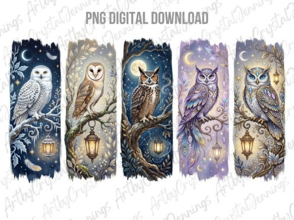 Download Magical Forest Owl Wildlife Brushstroke - Wild Collection